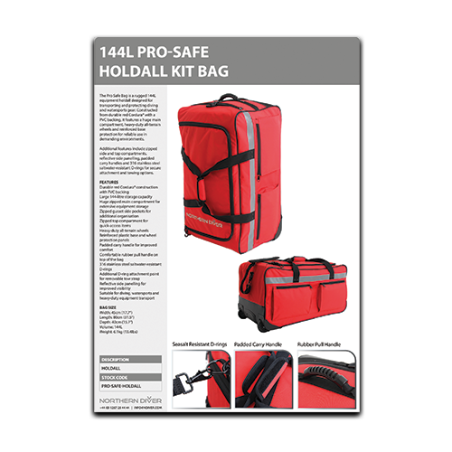 144L Pro-safe Holdall Bag Datasheet