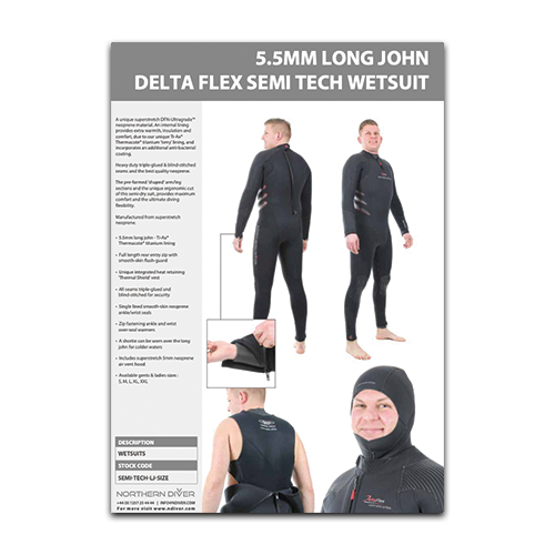Semi Tech Long John Wetsuit Data Sheet