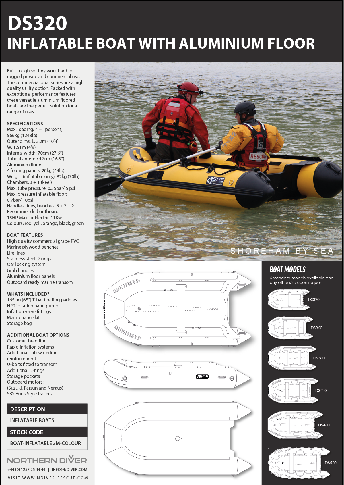 DS320 Boat Data Sheet (Ally Floor)