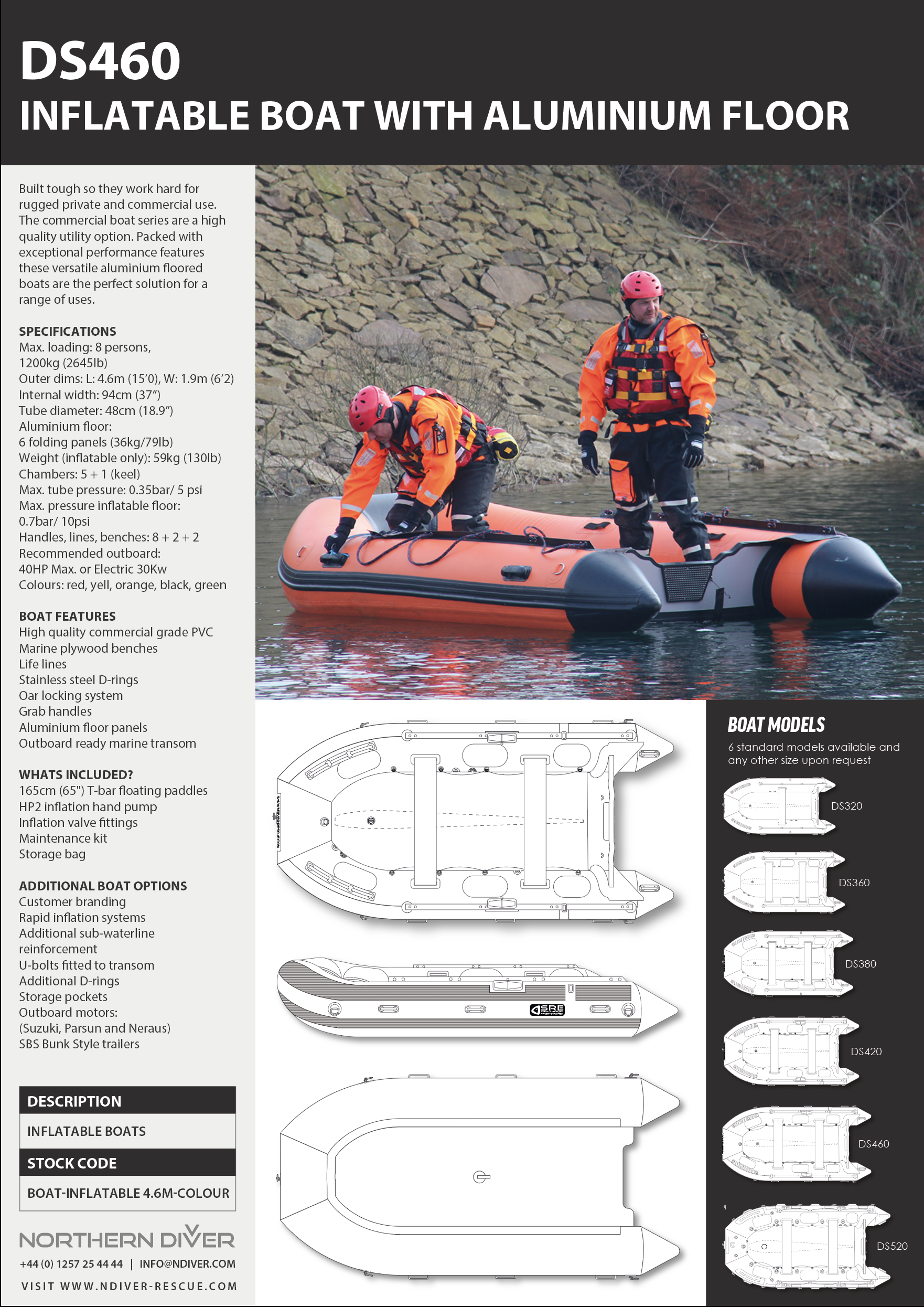 DS460 Boat Data Sheet (Ally Floor)